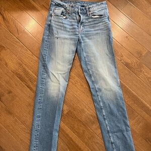 American Eagle Outfitters Men's Light Blue Skinny Jeans